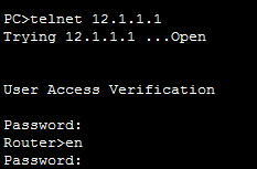cisco路由器和交换机设置远程登录密码