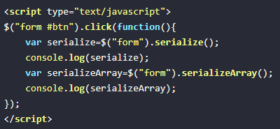 jq获取表单值内容并转换为json对象（方法serialize或serializeArray）