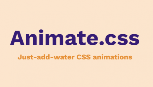 CSS3动画库Animate.css动画样式和使用方法