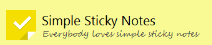 Simple Sticky Notes 免费便笺小工具